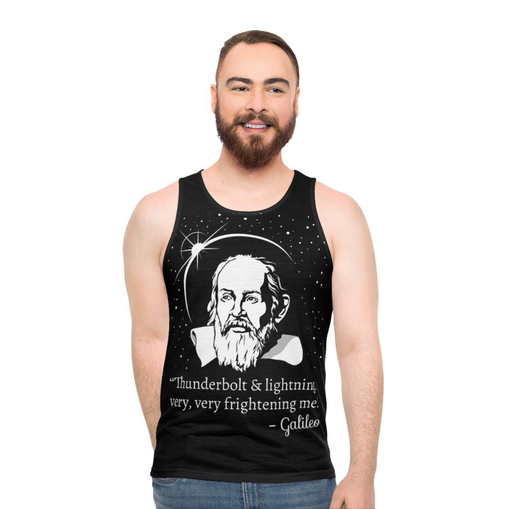 Retro Galileo Graphic Unisex Tank Top - men