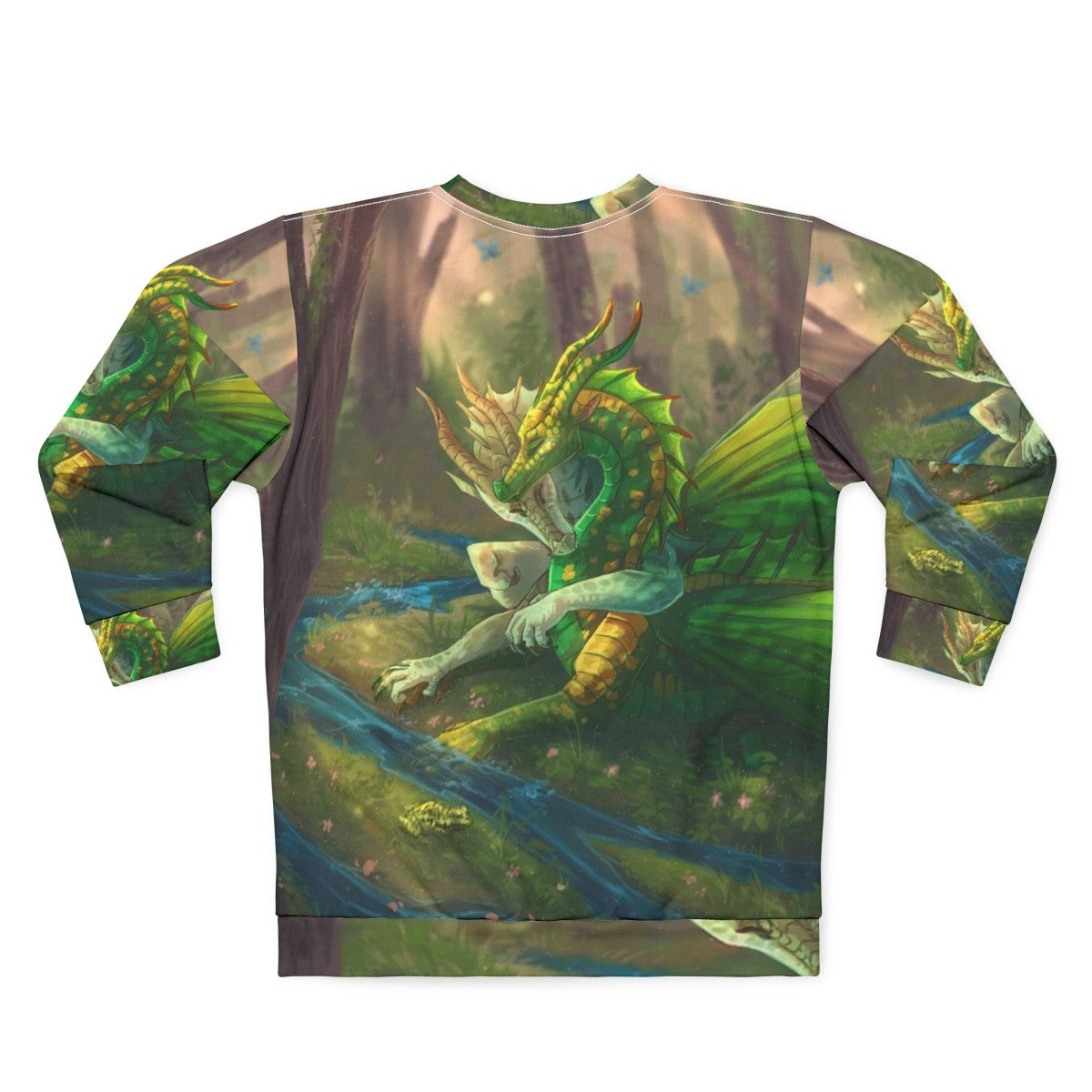 Wings of Fire Sundew and Willow Fantasy Dragon Sweatshirt - Back