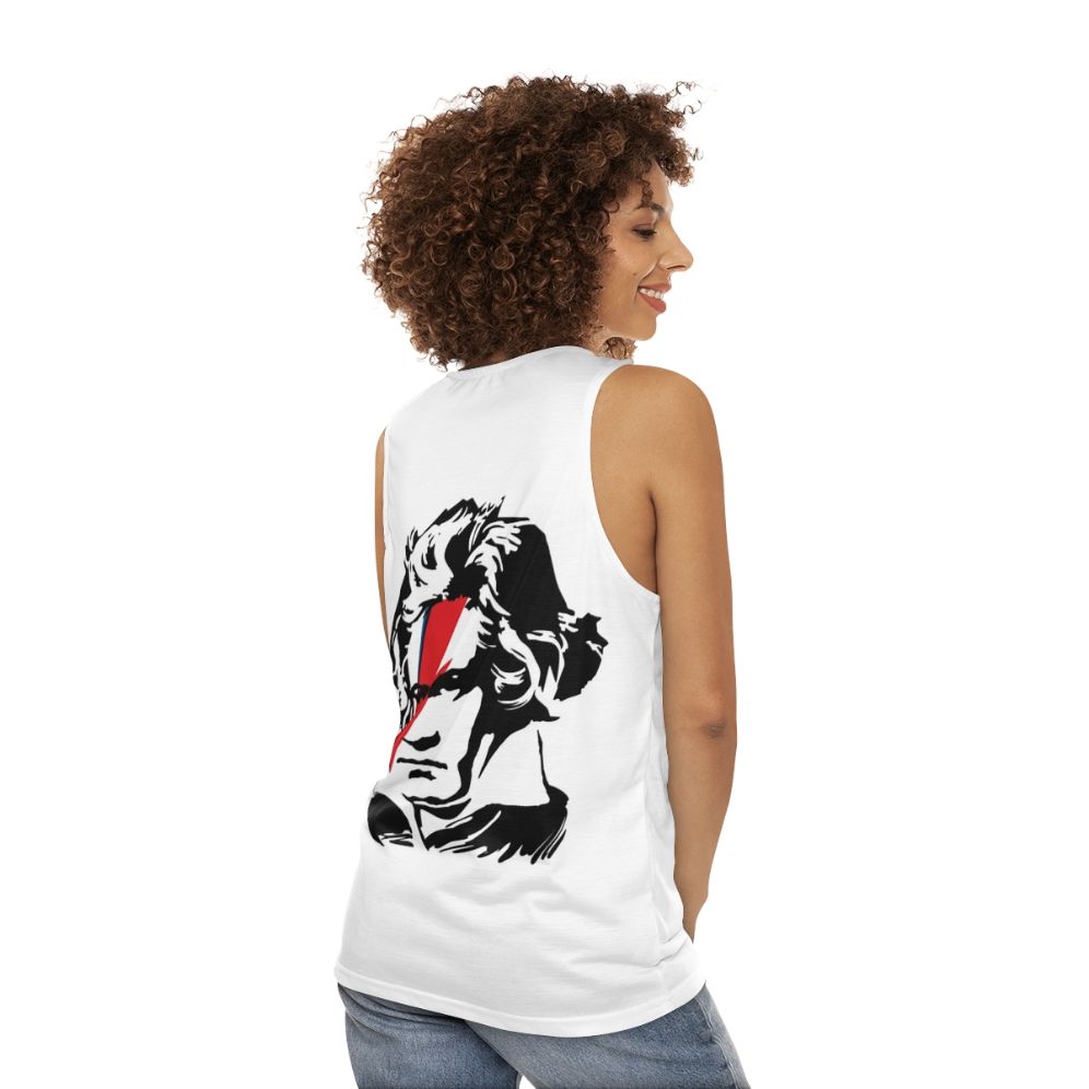 Beethoven x Ziggy Stardust Unisex Tank Top - women back