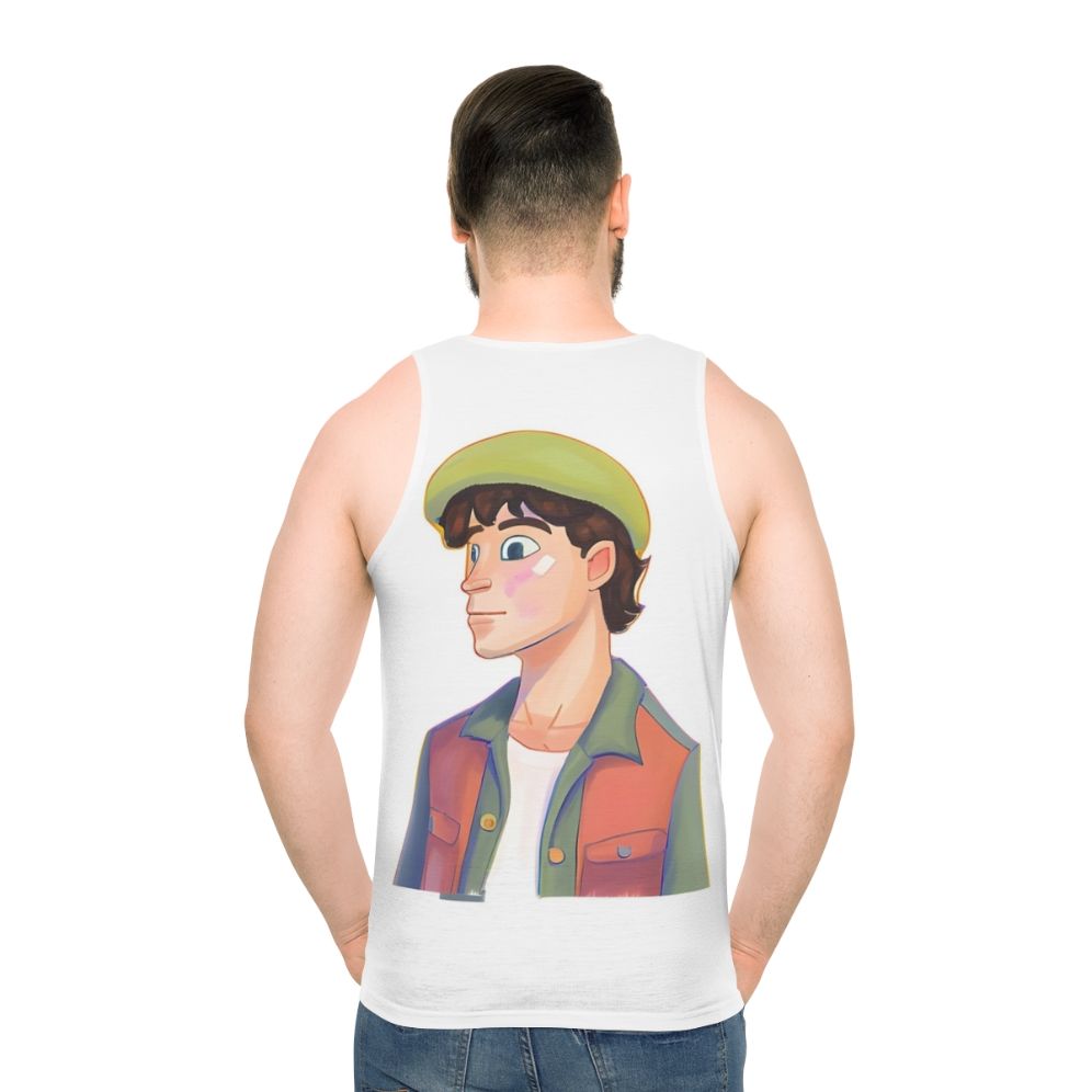 Heartstopper Charlie Spring Unisex Tank Top - men back