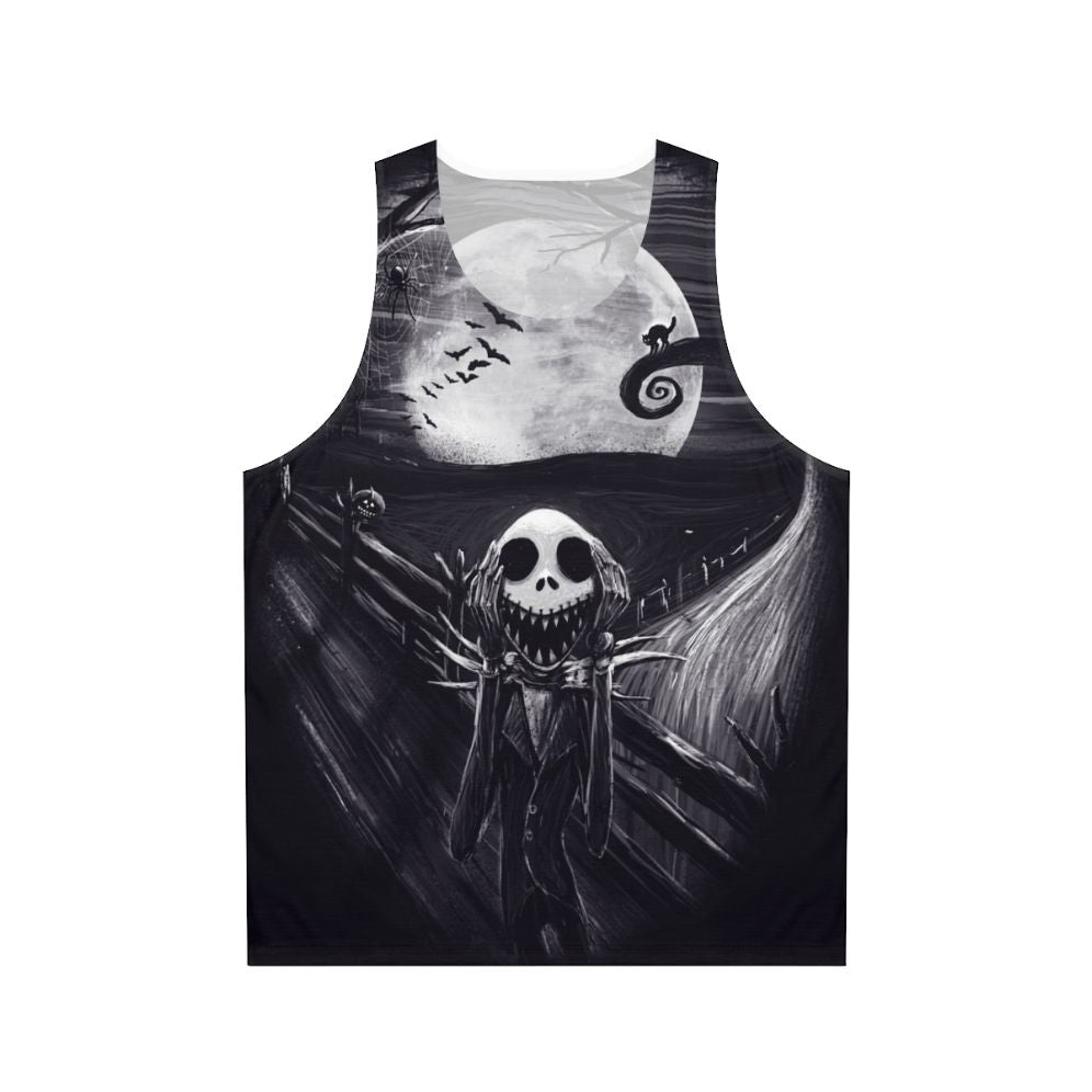 Unisex "The Scream Before Christmas" tank top featuring Jack Skellington