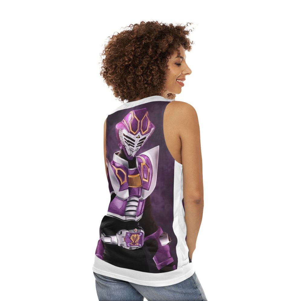 Masked Rider Ouja Unisex Tank Top - women back