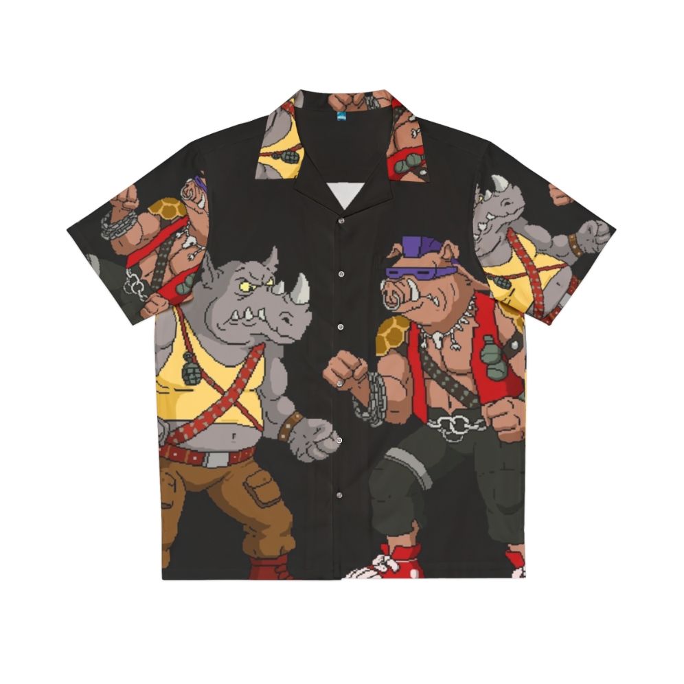 Bebop & Rocksteady TMNT Hawaiian Shirt