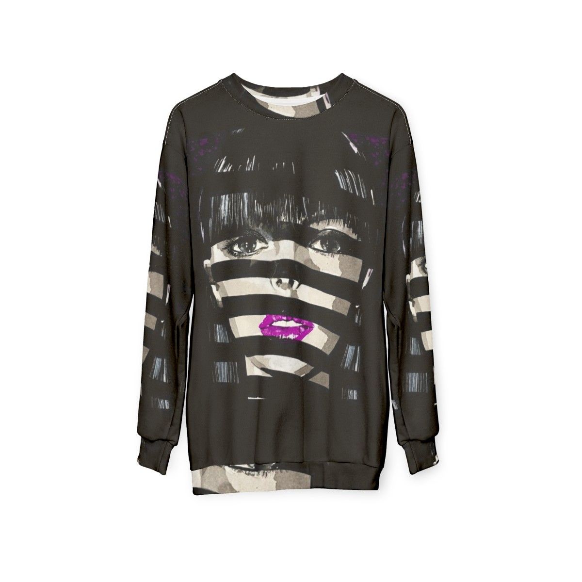 Exotica Sweatshirt - Purple Disco-Inspired Music Lover's Sweatshirt - hanging