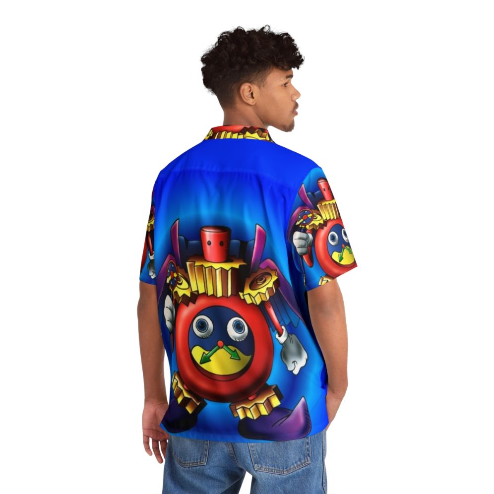 Time Wizard Hawaiian Shirt - YuGiOh Inspired Gaming Fashion - People Back