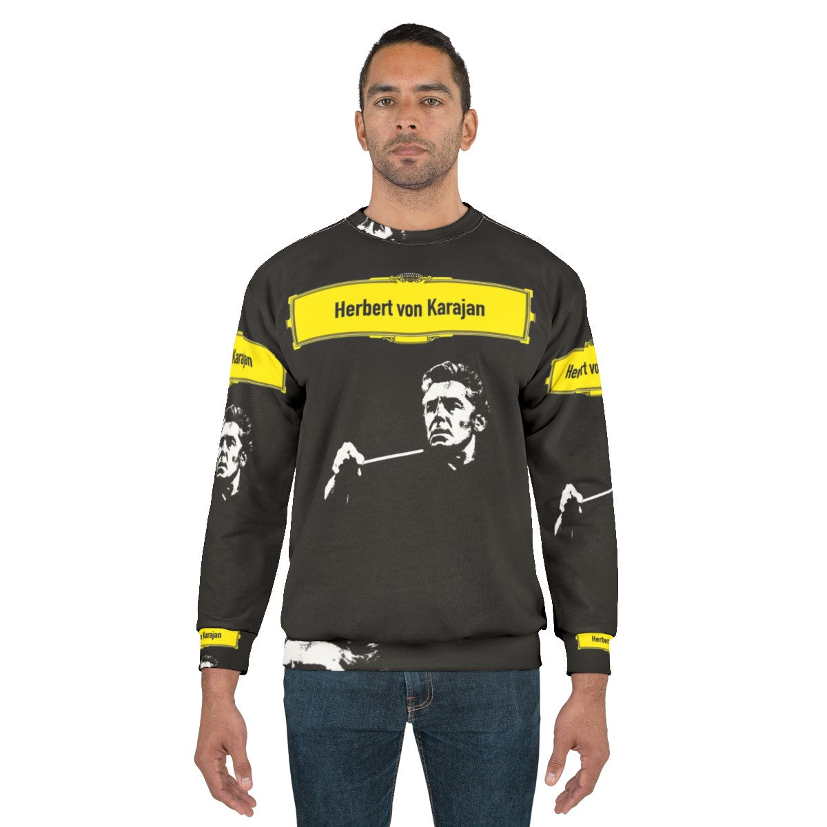 herbert von karajan classical music sweatshirt - men