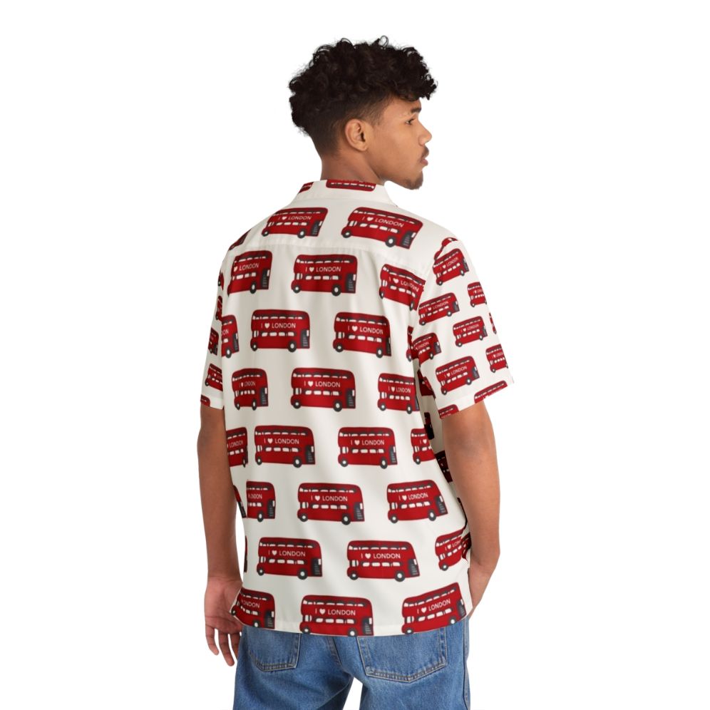 London bus pattern Hawaiian shirt - People Back