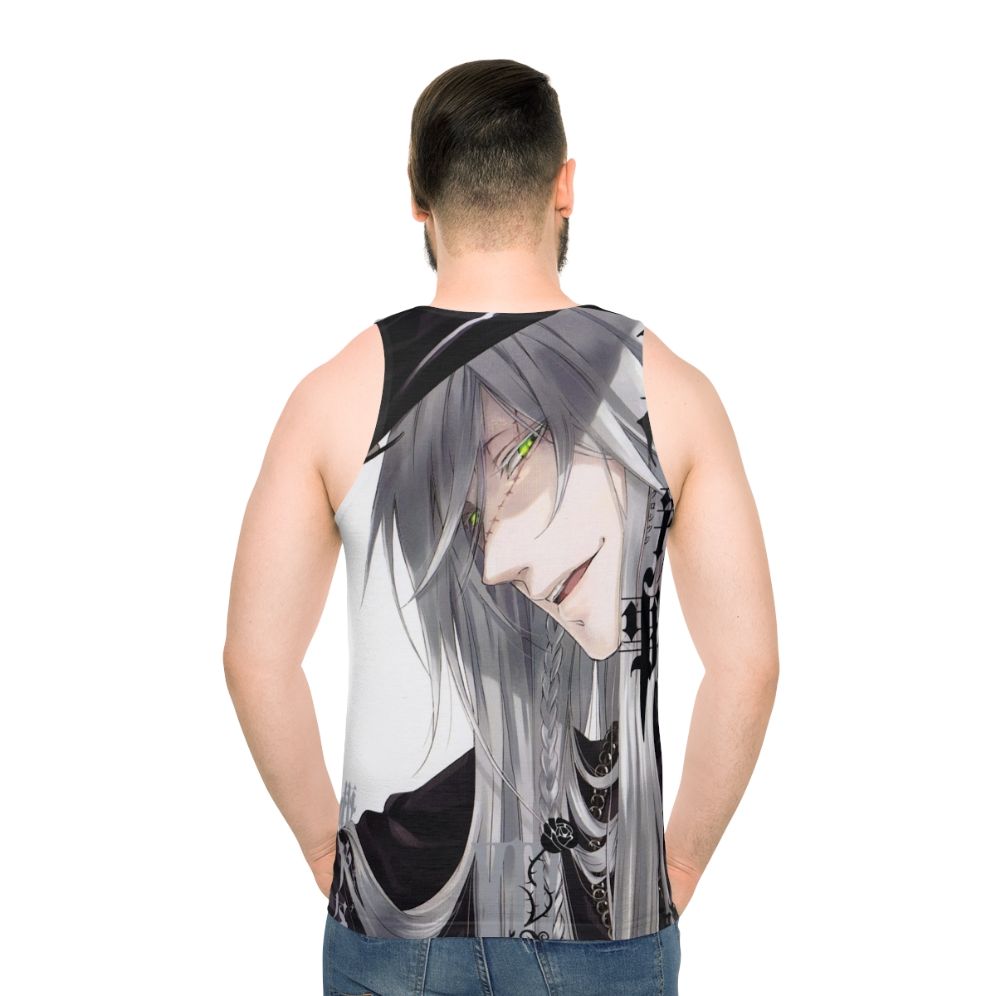 Undertaker Black Butler Unisex Anime Graphic Tank Top - men back