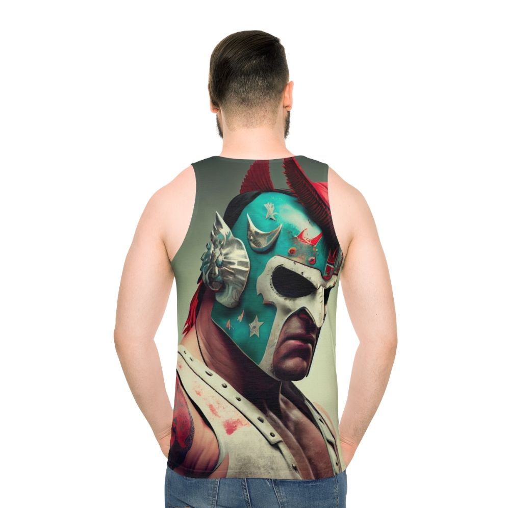 Unisex wrestling tank top for fight fans and culture - men back