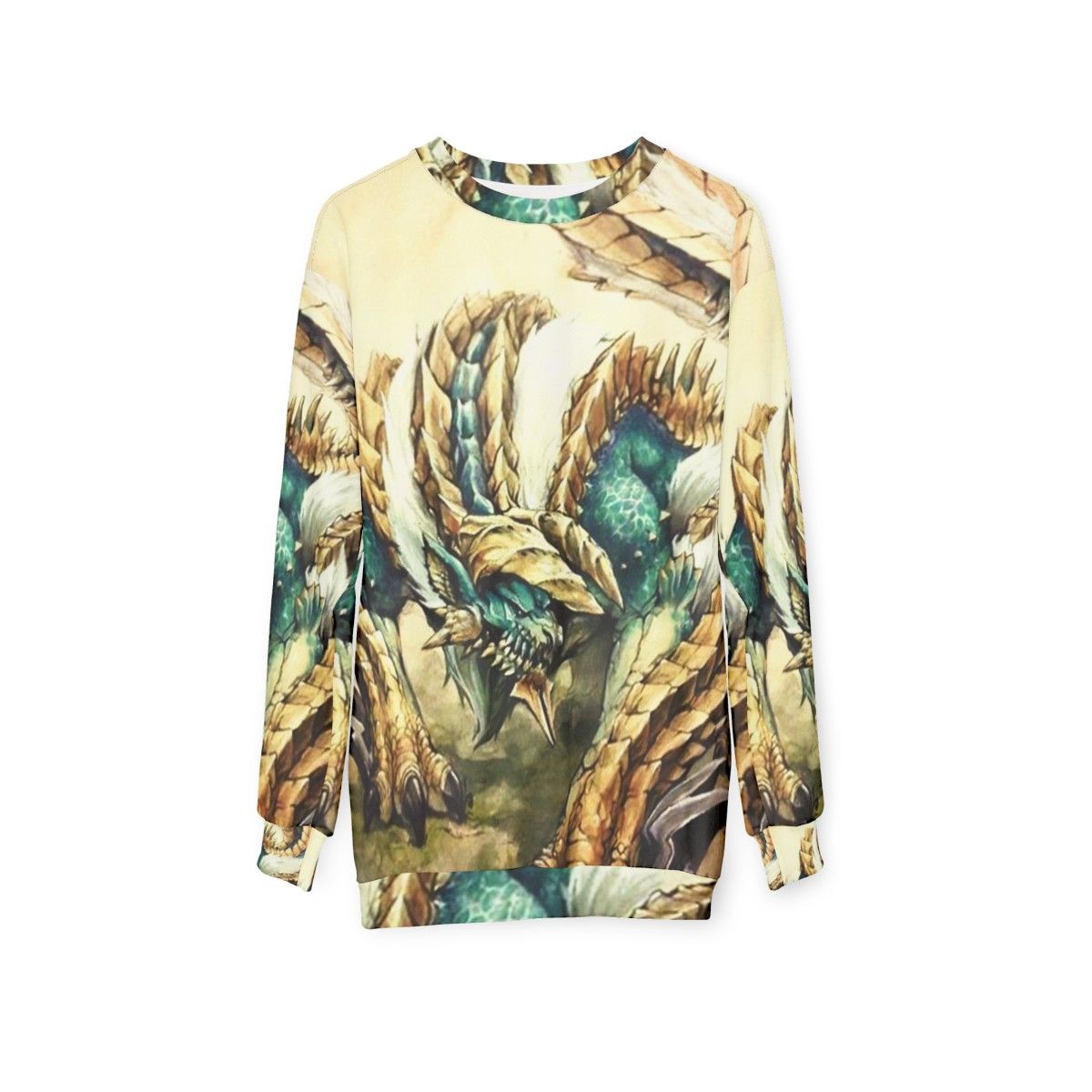 Monster Hunter Zinogre Roaring Thunder Sweatshirt - hanging