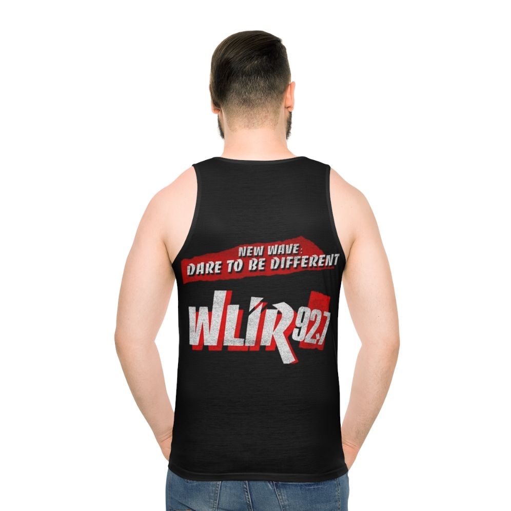 Vintage WLIR Radio 90s Unisex Tank Top - men back