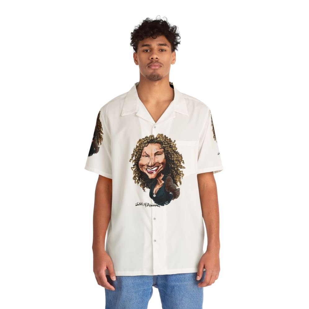 Joan Osborne Cartoon Hawaiian Shirt - People Front