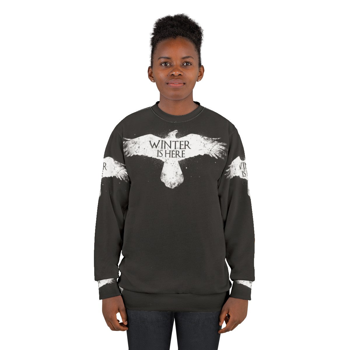 Cozy winter is here raven graphic sweatshirt - women