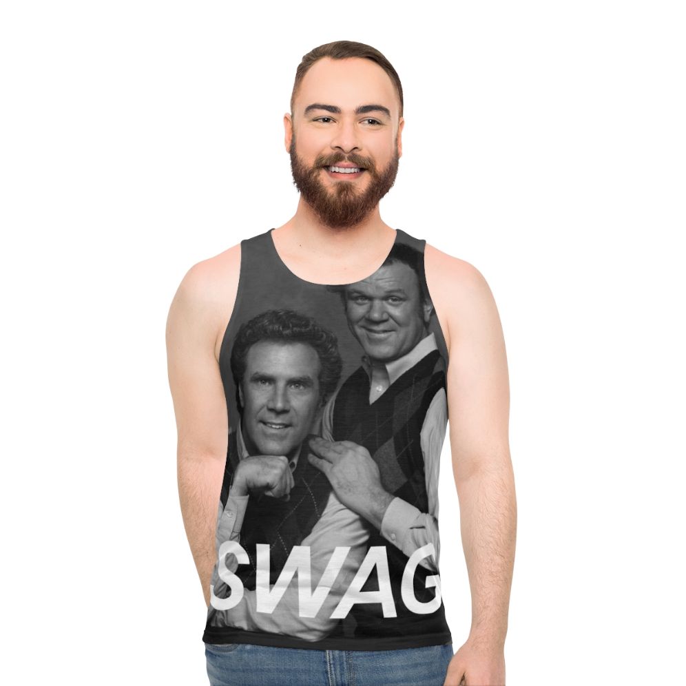 Step Brothers Unisex Tank Top with Portrait of Will Ferrell and John C. Reilly - men