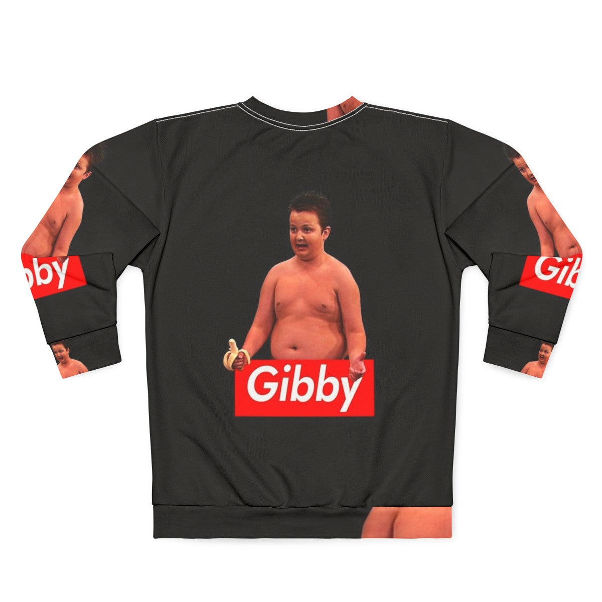 Gibby Funny Sweatshirt - Iconic 90s ICarly Nostalgia Meme Merchandise - Back