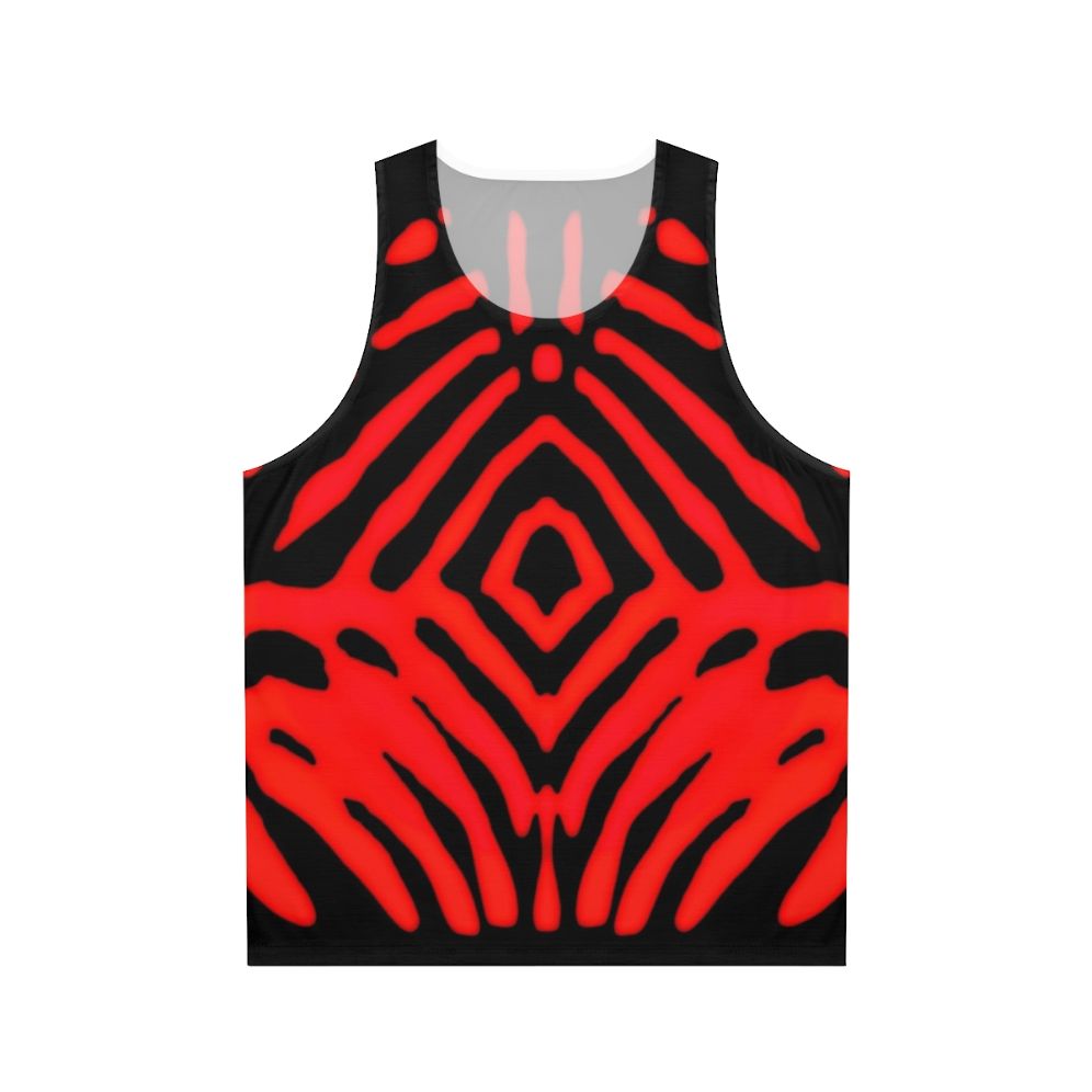 Unisex Ruby Diamond Pattern Tank Top