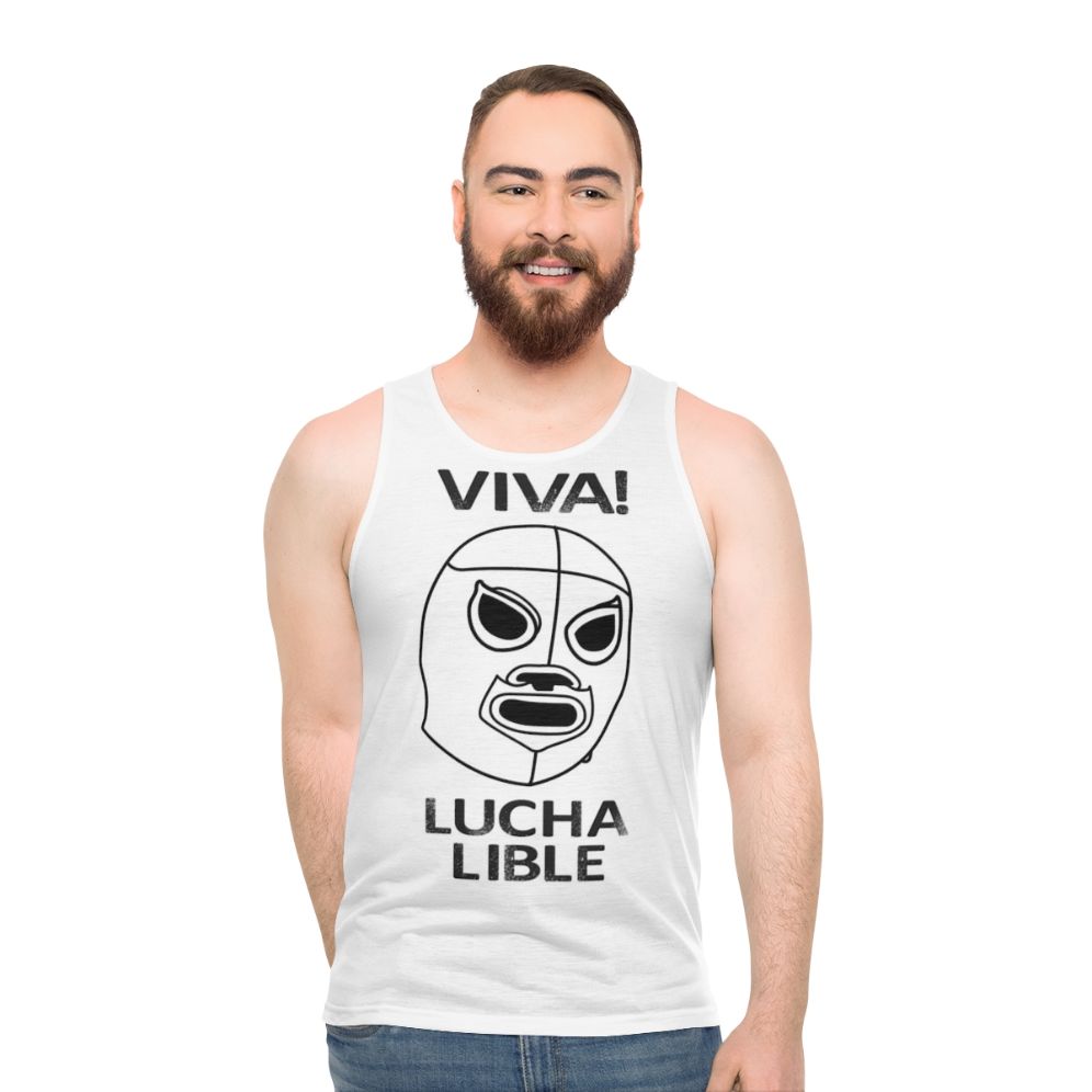 Lucha Libre Unisex Wrestling Tank Top - men