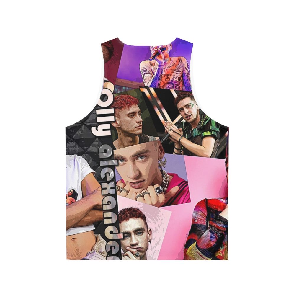 Olly Alexander Unisex Tank Top with Collage Graphic - Back