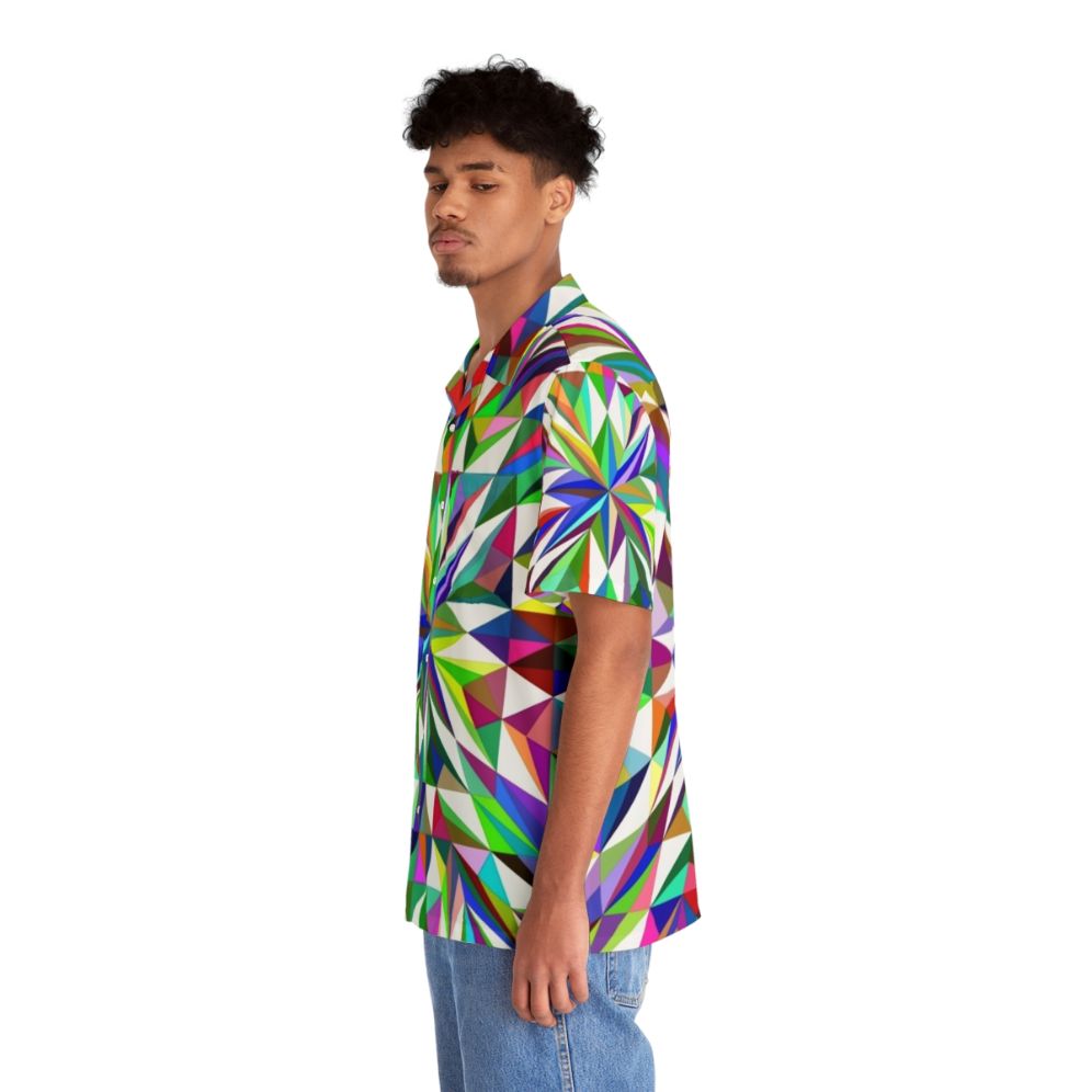 Starlight Hawaiian Shirt featuring abstract celestial patterns - People Left