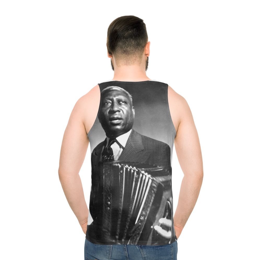 Unisex Leadbelly Blues Music Tank Top - men back