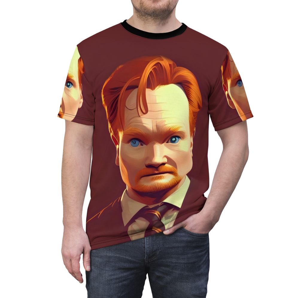 Conan O'Brien Inspired Comedy T-Shirt - men front