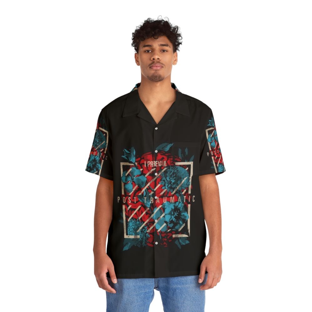 I Prevail Hawaiian Shirt with Tropical Print - People Front