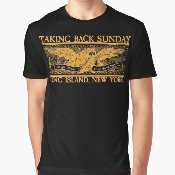 Taking Back Sunday Gold Eagle Graphic T-Shirt