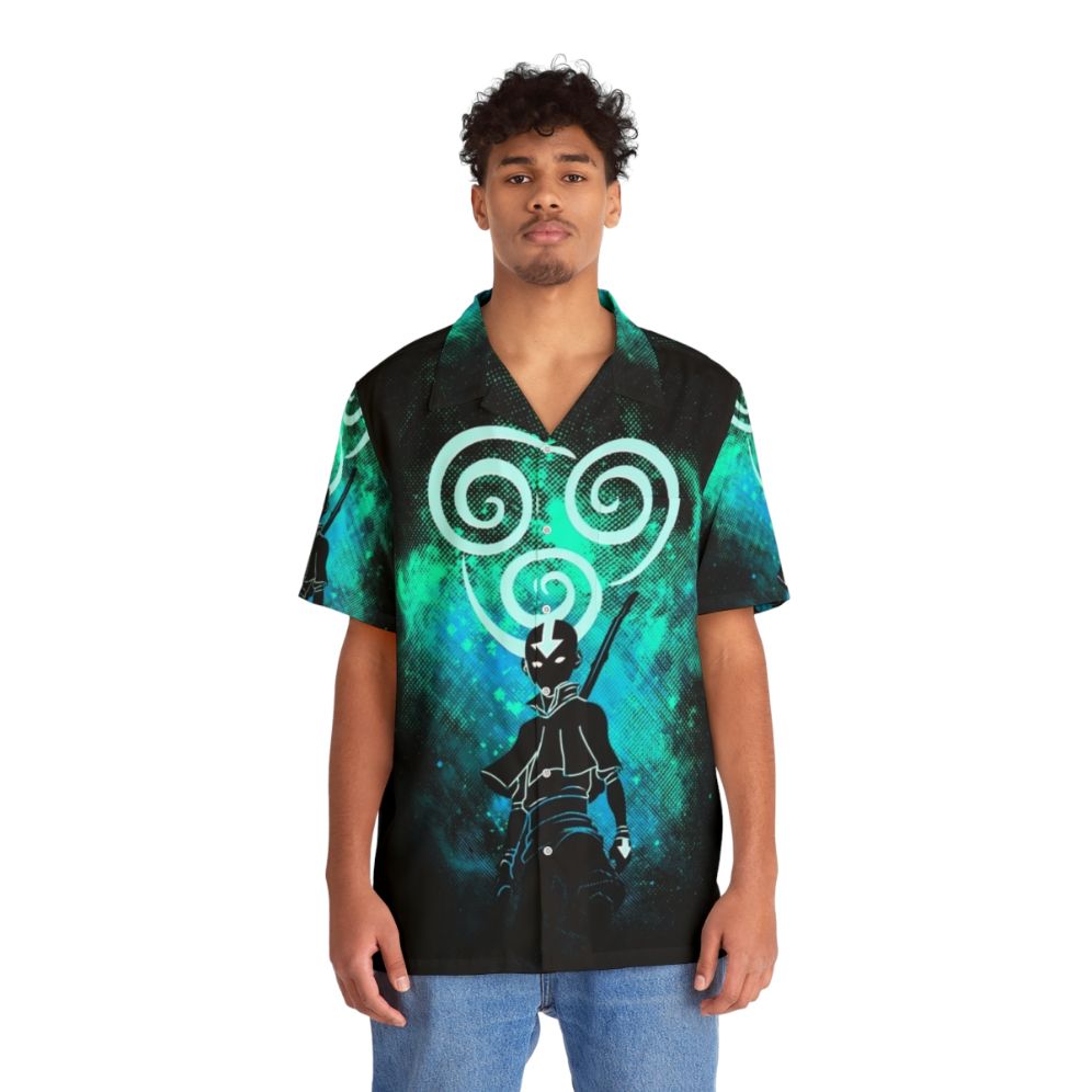 Air Art Hawaiian Shirt featuring Air Bender and The Last Airbender inspired design - Lifestyle