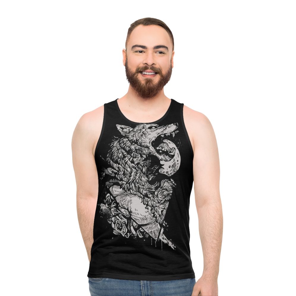 Werewolf unisex tank top - men