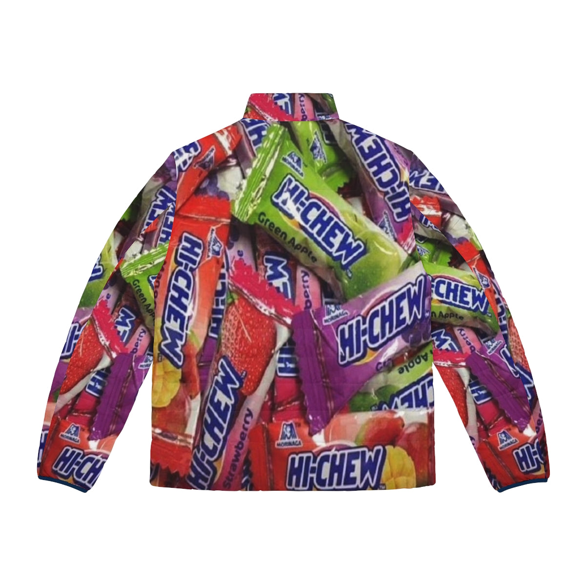 Hi Chew Candy Puffer Jacket with Fruit Flavors - Back