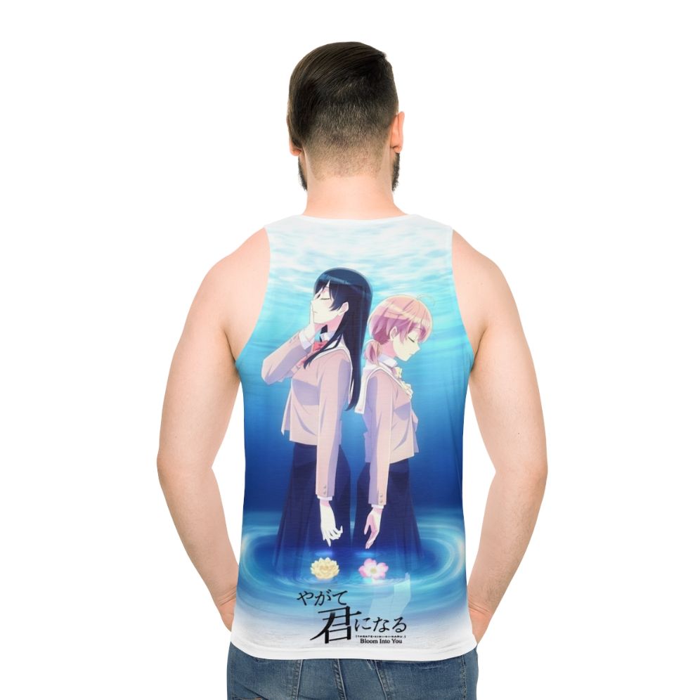 Bloom Into You Yagate Kimi Ni Naru Unisex Anime Tank Top - men back