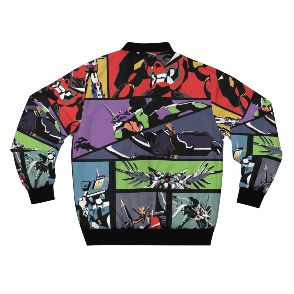 Anime inspired super robot mecha bomber jacket - Back