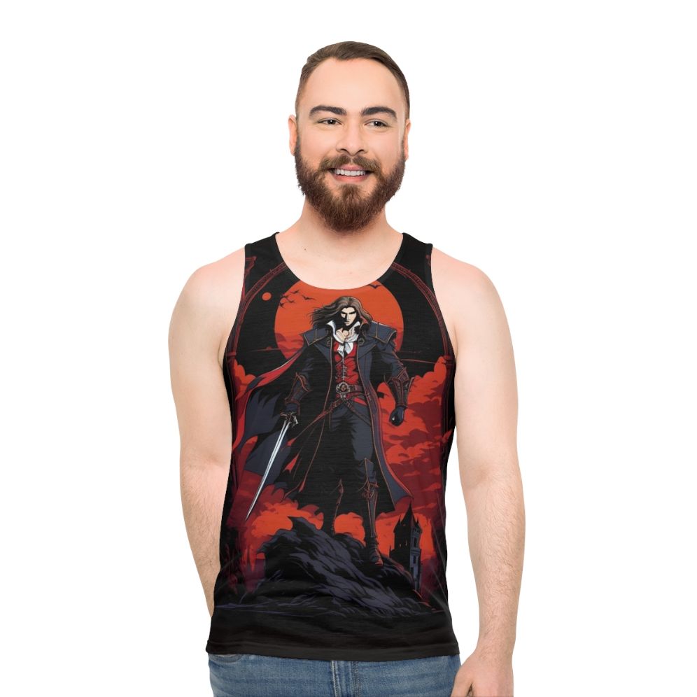 Castlevania Dracula Epic Retro Design Unisex Tank Top - men