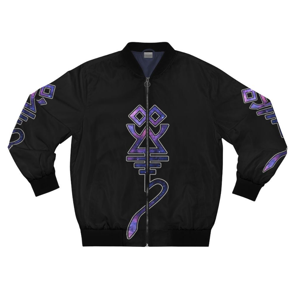 Eldar Craftworld Rune Bomber Jacket featuring the iconic Craftworld Eldar rune symbol