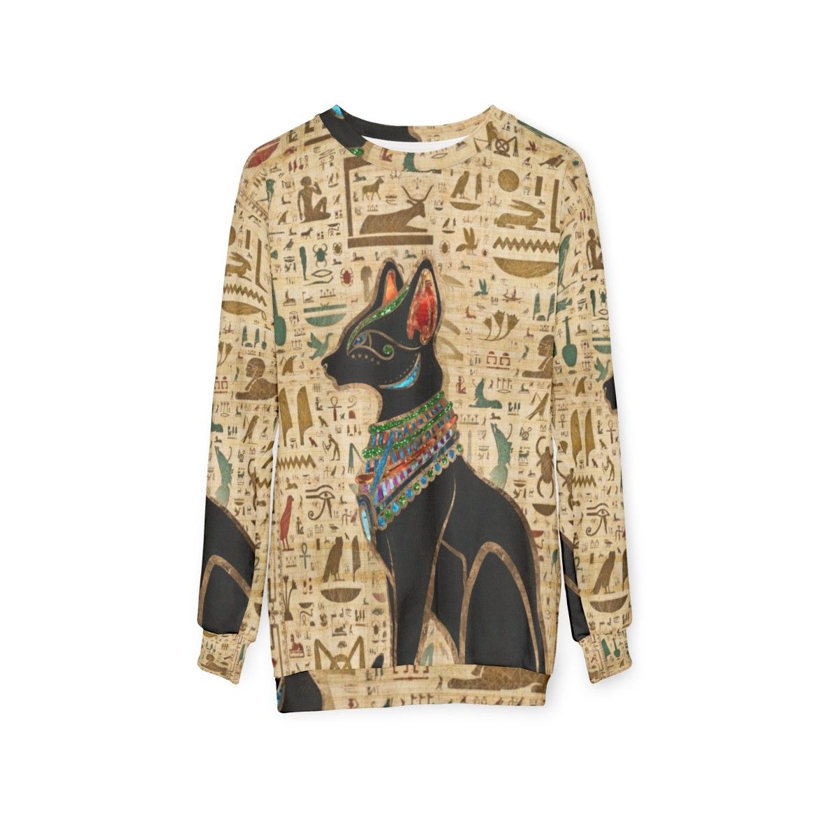 Ancient Egyptian Bastet Cat Goddess Sweatshirt - hanging