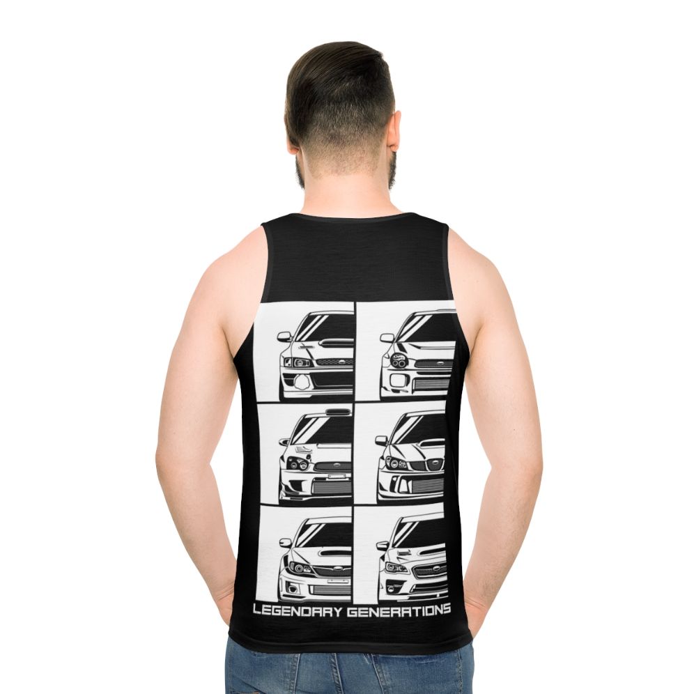 Impreza Generations Unisex Tank Top - men back