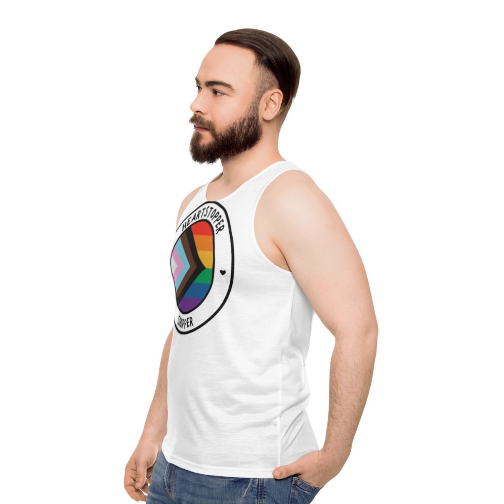 Heartstopper Inspired Unisex Tank Top - men side