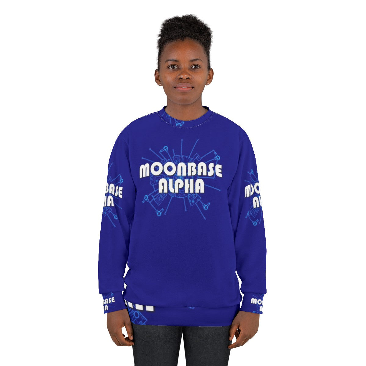 Space 1999 Moonbase Alpha Diagram Retro Sweatshirt - women