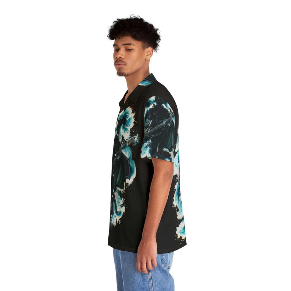 Rain Ghoul Hawaiian Shirt with Spooky Nameless Ghouls - People Left