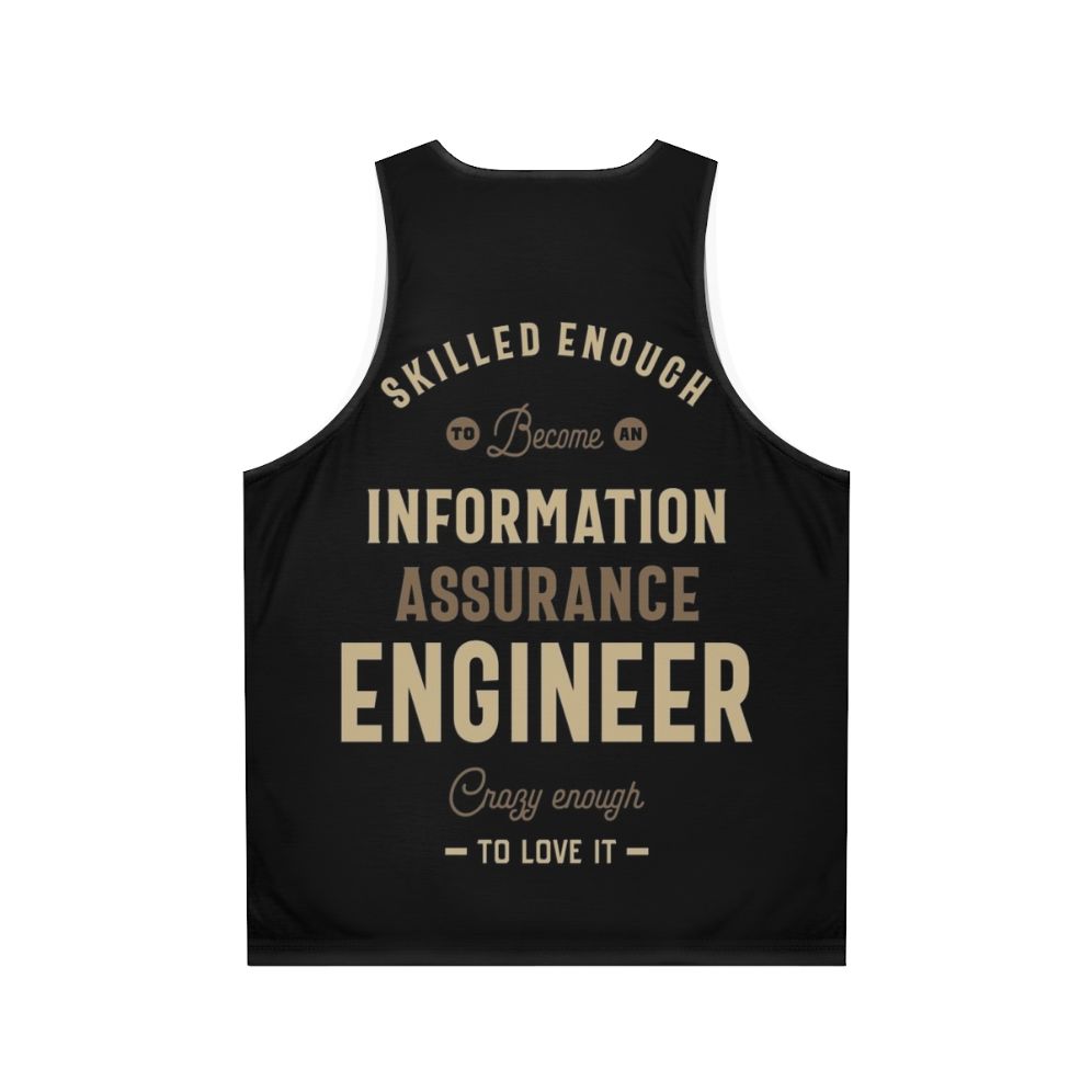 Information Assurance Engineer Unisex Tank Top - Back