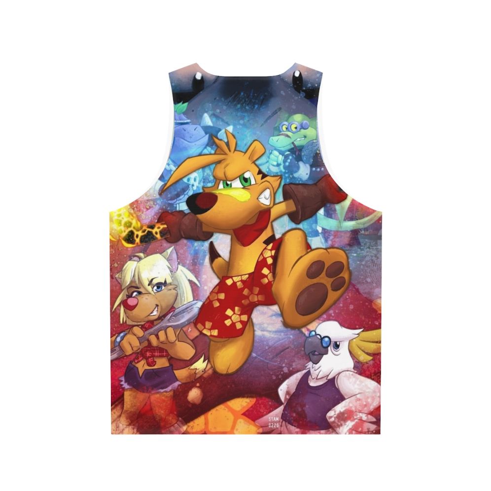 Ty The Tasmanian Tiger Unisex Tank Top - Back