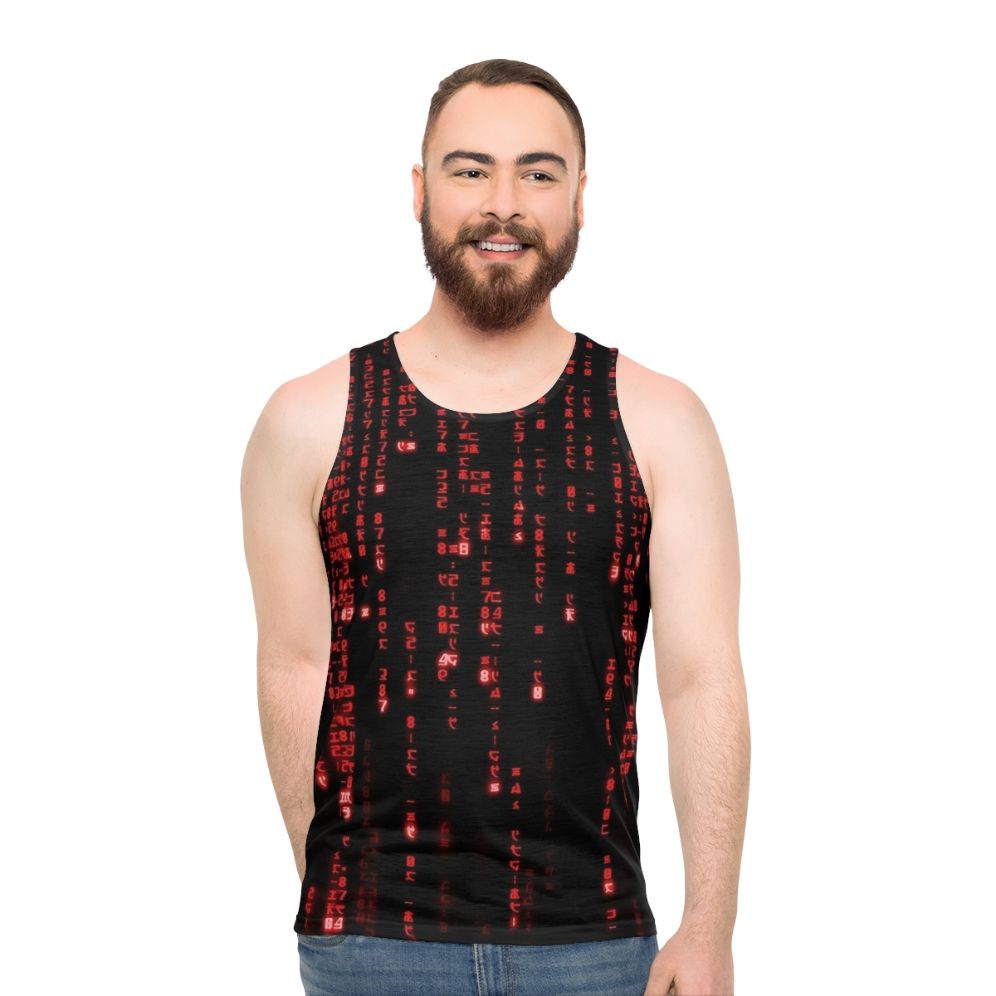 Matrix Code Unisex Tank Top - men