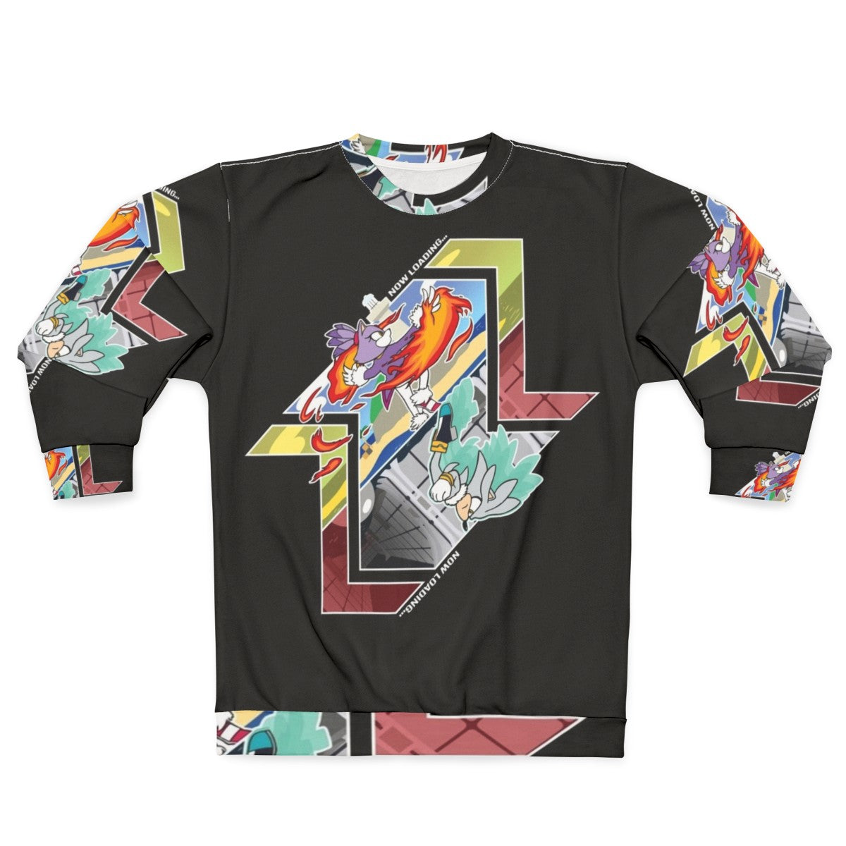 Sonic the Hedgehog Sweatshirt with Glitch Design