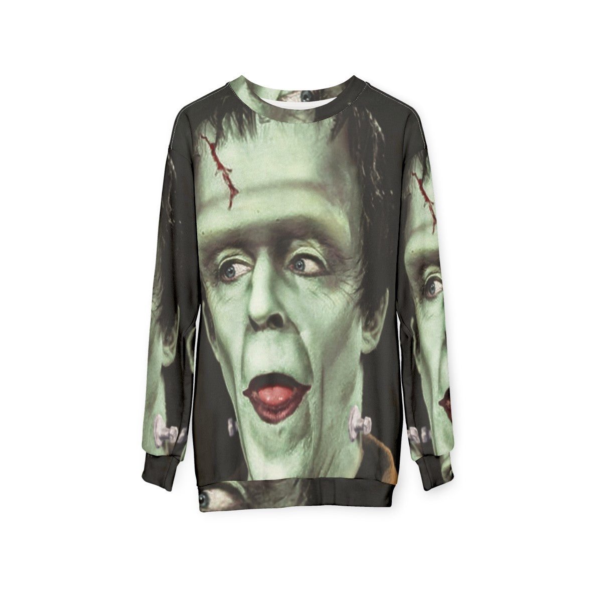 Retro Herman Munster sweatshirt from The Munsters TV series - hanging