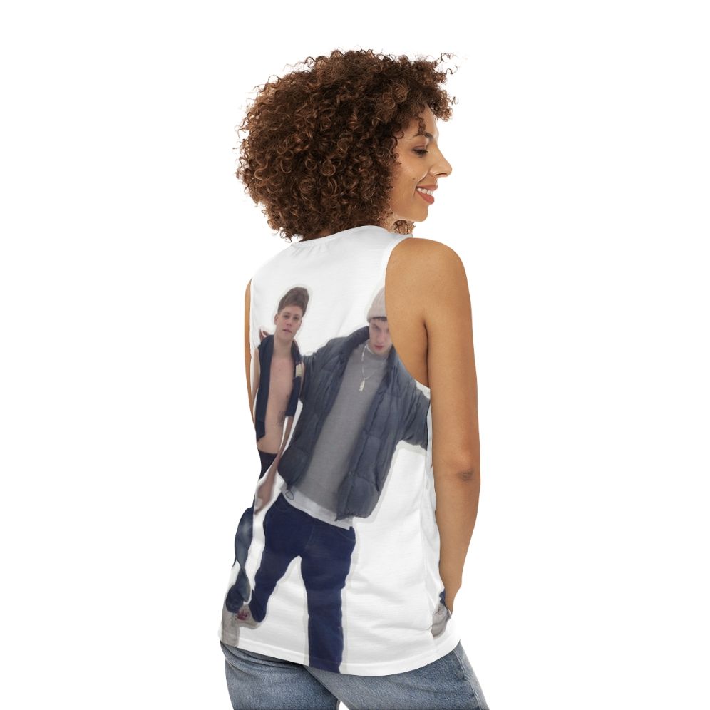 Yung Lean Bladee graphic tank top - women back