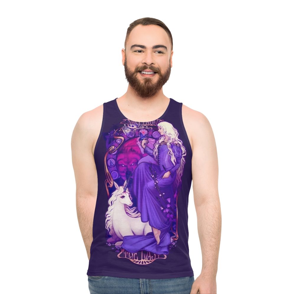 The Last Unicorn Unisex Art Nouveau Tank Top - men