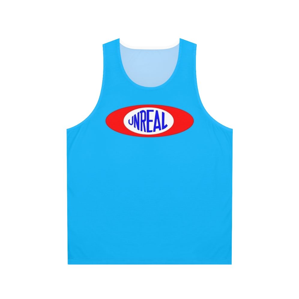 Retro-style "Game On" unisex tank top