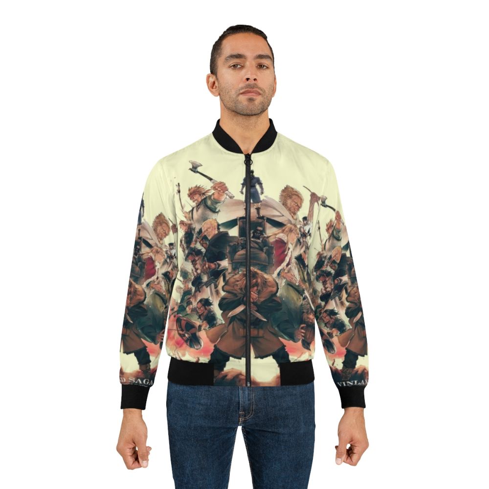 Vinland Saga Bomber Jacket with Viking and Anime Inspired Design - Lifestyle