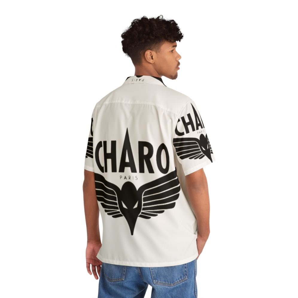 Charo Niska Black Hawaiian Shirt with Rap Music Inspired Design - People Back