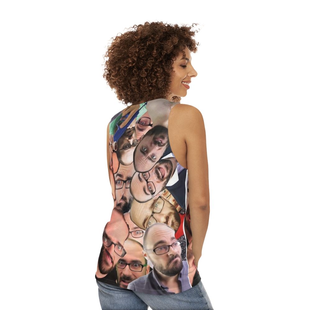 Vsauce Michael Unisex Tank Top - women back